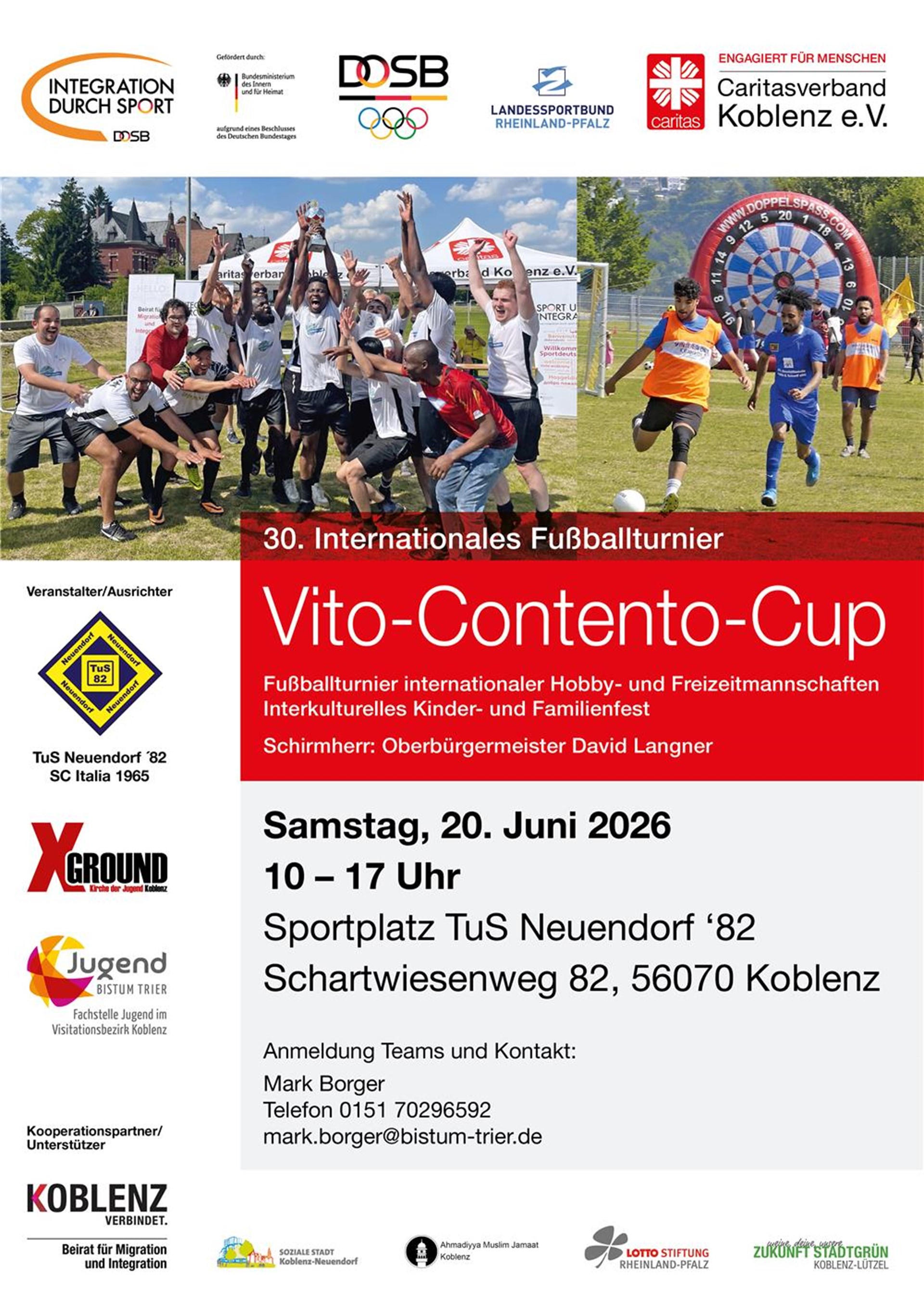 Plakat Internationales Fußballturnier 2026